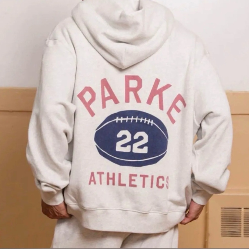PARKE original UNISEX  Hoodie - LIGHT GRAY HERITAGE STYLE